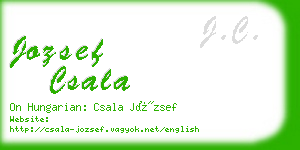 jozsef csala business card